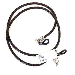 Love Brighton Brown Leather Glasses Holder NWT